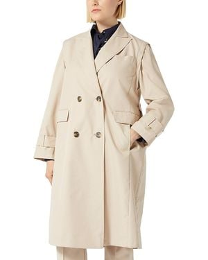 MARINA RINALDI アイボリー ロングコート ジャケット・アウター