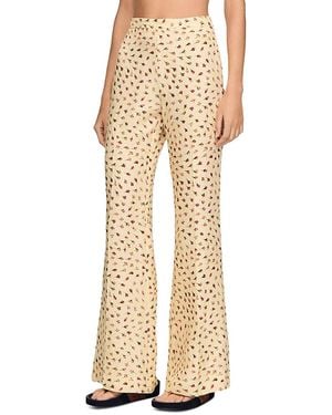 Sandro Floral Pants - Natural