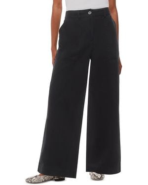 Whistles Petites Ruth Wide Leg Pants - Black