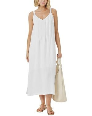 Splendid Stella Linen Pintuck Dress - White