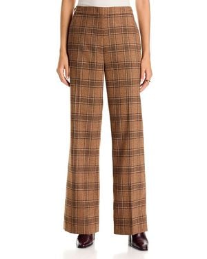 Sonia Rykiel High Waisted Straight Bootcut Pants - Brown