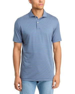 Peter Millar Crown Crafted Tailored Fit Keynote Performance Jersey Polo - Blue