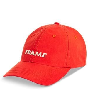 FRAME Washed Logo Cap - Red