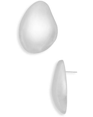 Aqua Cait Stud Earrings - White