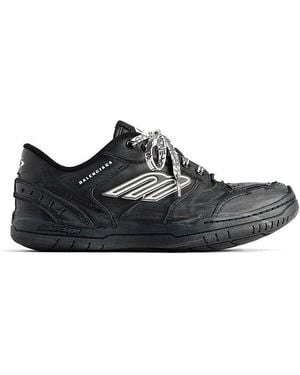 Balenciaga Hamptons Lace Up Sneakers - Black