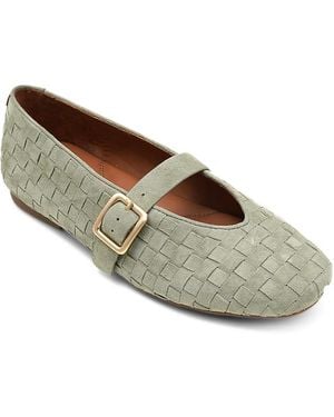 Gentle Souls Winifred Mary Jane Ballerina Flats - Gray