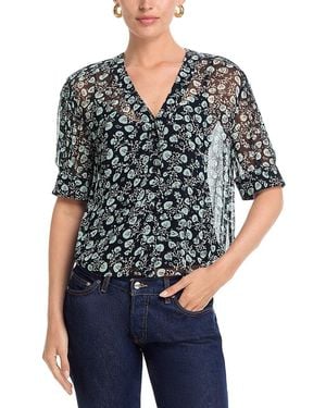Rag & Bone Taylor Floral Shirt - Black