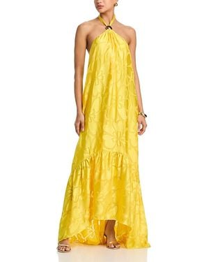 Ramy Brook Zelda Halter Dress - Yellow
