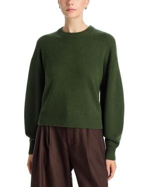 Theory Cashmere Crewneck Sweater - Green
