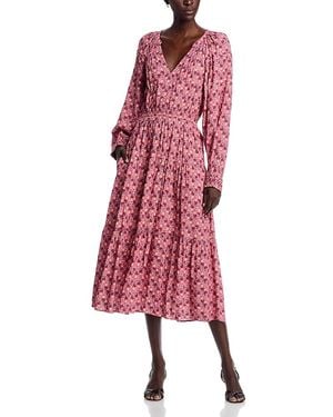AREA STARS Side Tie Dress - Red