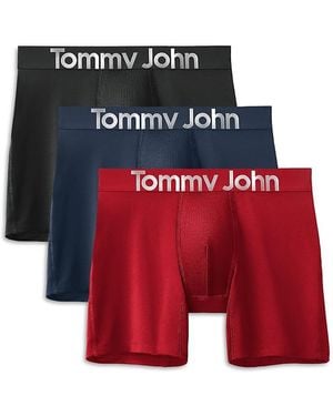 Tommy John 360 Sport Essentials 6 Boxer Briefs, Pack Of 3 - Red