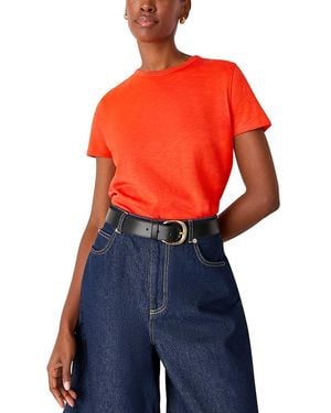 Whistles Posie Double Trim Tee - Blue