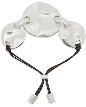 Reiss Ona Sculptural Disc Slider Bracelet - Metallic