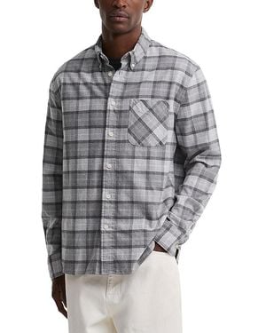 Barbour Mineral Tartan Authentic Cotton Flannel Shirt - Gray