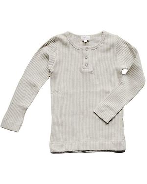 The Simple Folk Ribbed Top - Gray