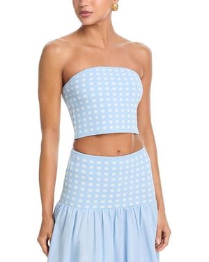 Aqua Polka Dot Top - Blue