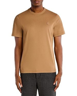 Moncler Cotton Logo Crewneck T-Shirt - Black