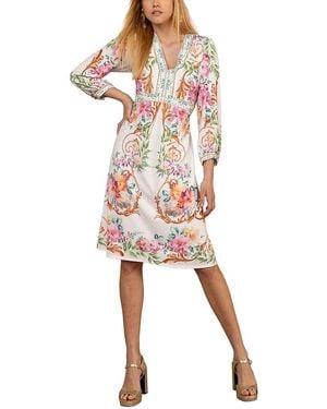 Hale Bob Sariah Jersey Midi Dress - White