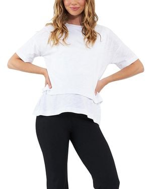Ripe Maternity Claud Nursing Tee - White