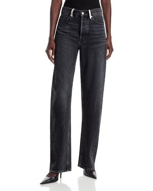 Alexander Wang Float Mid Rise Relaxed Jeans - Blue