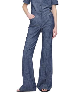 Callas Milano Tonne High Rise Flared Leg Jeans Wash Twill Jean - Blue