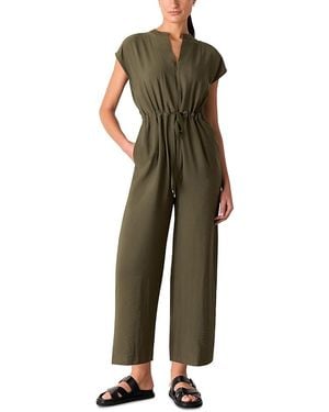 Whistles Sleeveless Drawstring Jumpsuit - Green