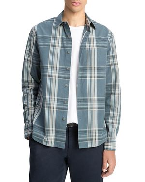 Vince Lorimer Plaid Long Sleeve Shirt - Blue