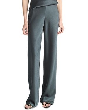 Vince Fluid Satin Bias Pant - Blue