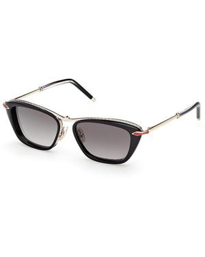 Christian Louboutin Geometric Sunglasses, 54Mm - Metallic