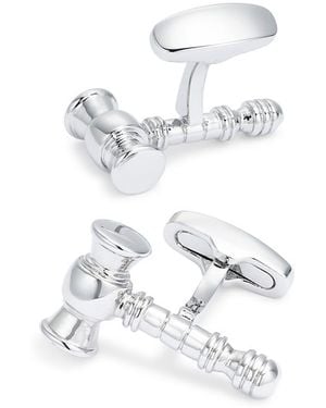 Link Up Gavel Cufflinks - White