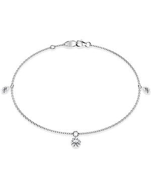 Vrai Floating 3 Station Bracelet - White