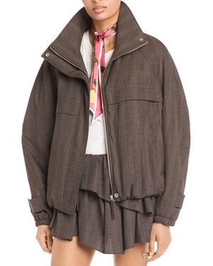 Acne Studios Stand Collar Jacket - Brown