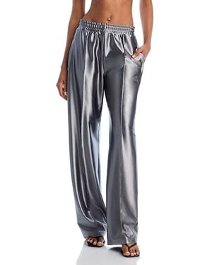 T By Alexander Wang Alexanderwang. T Metallic Track Pants - Blue