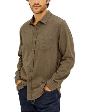Rails Wyatt Woven Cotton Pocket Shirt - Brown