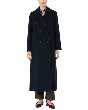 Max Mara Custodi Wool Coat - Blue
