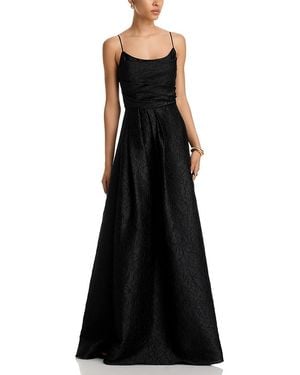 Black Halo Cayetana Textured Gown - Black