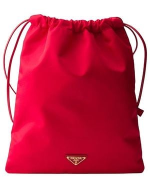 Prada Wish Re-Nylon Pouch - Red