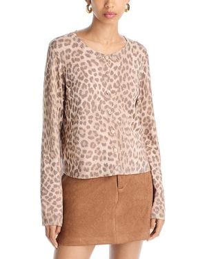 Aqua Leopard Cardigan - Natural
