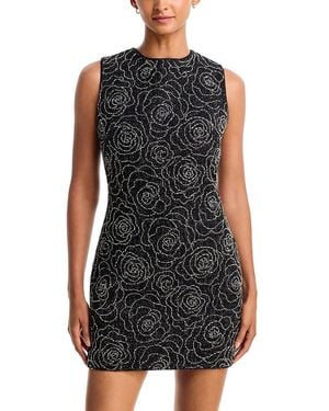 MILLY Ivette Beaded Mini Dress - Black
