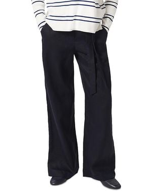 Hobbs Jacqui Linen Pants - Blue