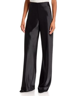 Lucy Paris Jeiel Satin Bias Pants - Black