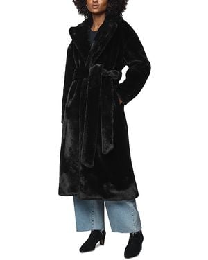 Splendid Lucia Faux Fur Coat - Black