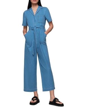 Whistles Belted Jumpsuit - Blue