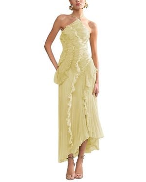 AMUR Lorelie Halter Gown - Metallic