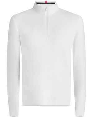 G/FORE Brushed Back Tech Quarter Zip Pullover - White
