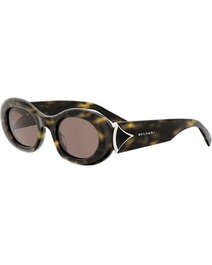 BVLGARI Diva's Dream Oval Sunglasses, 50Mm - Grey