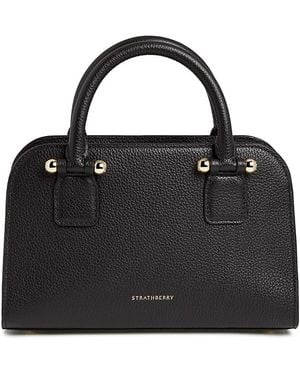 Strathberry Georgia Leather Mini Tote - Black