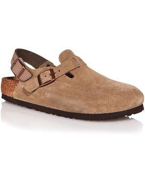 Birkenstock Tokio Slingback Clogs - Brown