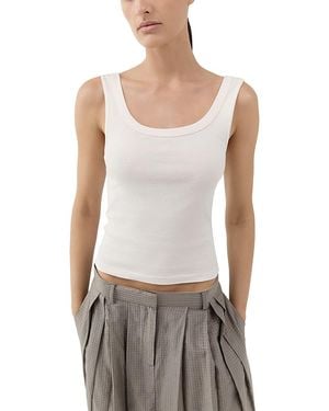St. Agni Cotton Ballerina Tank Top - White