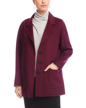 Karen Kane Oversized Brushed Blazer - Red